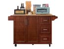 Mobile Kitchen Island Cart With 3 drawers