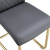 Modern dining chairs, restaurant chairs, and gold legged upholstered chairs made of artificial leather, suitable for kitchens, living rooms, bedrooms,