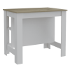 Brooklyn Antibacterial Surface Kitchen Island, Three Concealed Shelves