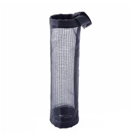 1pc Plastic Bag Holder; Mesh Hanging Storage Dispenser; Foldable; Breathable; Washable Hanging Mesh Garbage Bag Organizer For Plastic Bag Storage; Kit (Color: Black, quantity: 1)