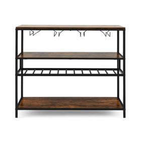 Freestanding Compact Shelving Unit Storage Shelves (Type: Storage Shelf, Color: Brown B)
